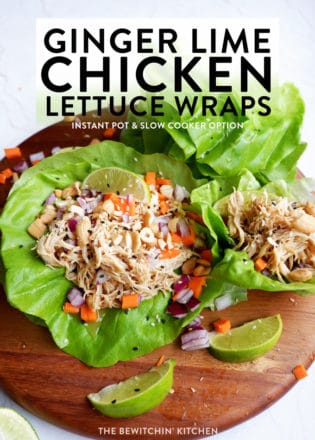 slow cooker chicken lettuce wraps recipe