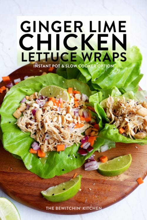 slow cooker chicken lettuce wraps recipe