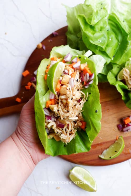 healthy chicken lettuce wraps recipe