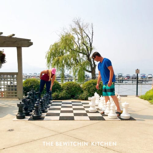 Outdoor chess in kelowna bc