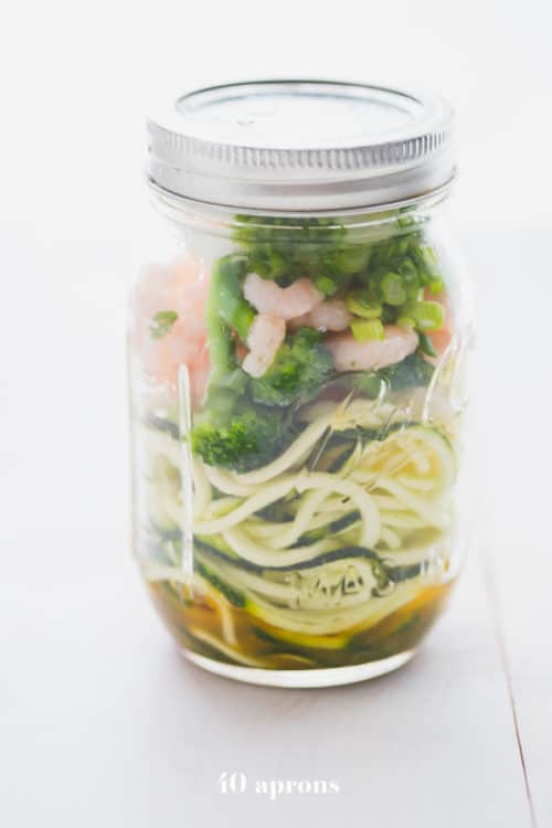 Whole30 Cup Zoodles Whole30 lunch ideas for work