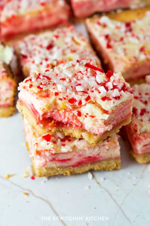 Peppermint White Chocolate Cheesecake Bars [Gluten Free] | The ...