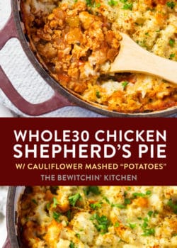 Whole30 chicken shepherd's pie