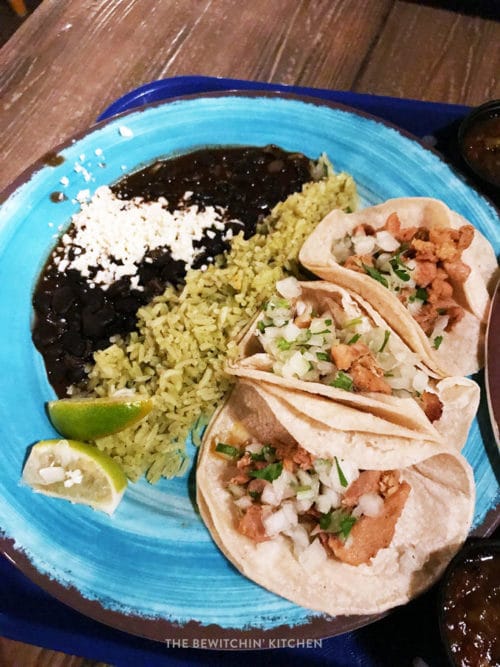 Gluten free street tacos at Disneyland California Adventure 