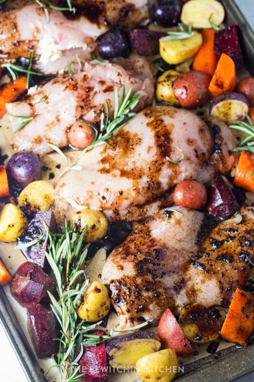 healthy and delicious sheet pan chicken recipe