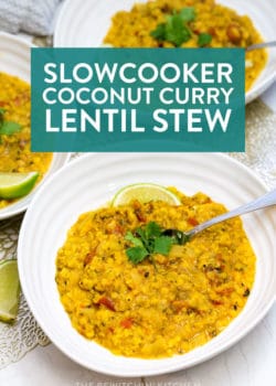 slow cooker coconut curry lentil stew