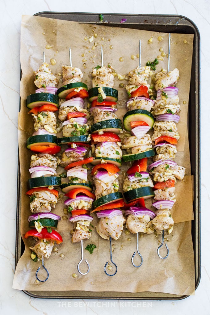 healthy chicken skewers