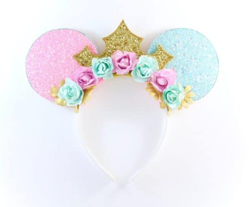 Custom White Louis Vuitton Minnie Mouse Ears