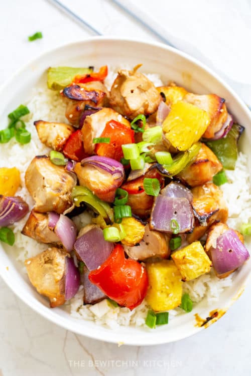 Pineapple chicken bowls