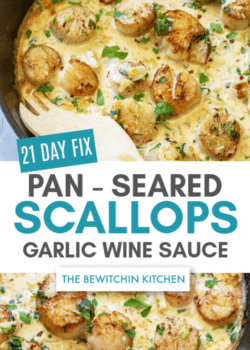 21 day fix seared scallops