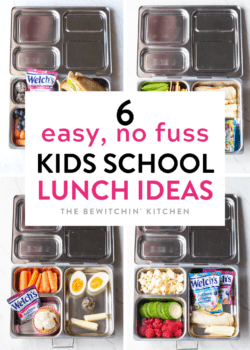 Easy School Lunch Ideas that are No Fuss and no effort