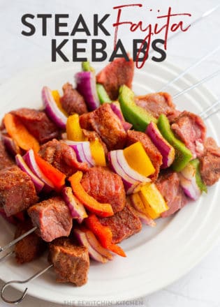 steak fajita kebabs