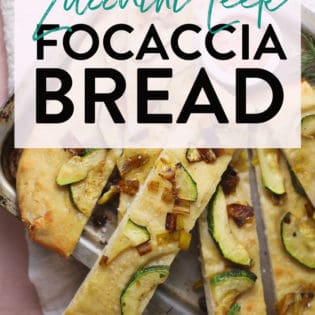 zucchini leek focaccia bread recipe