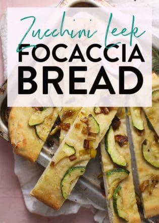 zucchini leek focaccia bread recipe