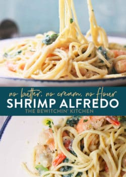 skinny chicken shrimp alfredo sauce recipe