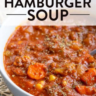 healthy hamburger soup recipe