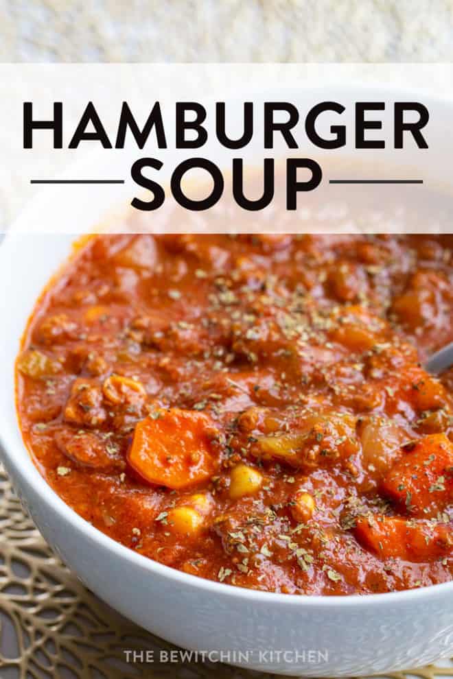 healthy hamburger soup recipe