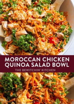 moroccan quinoa chicken salad