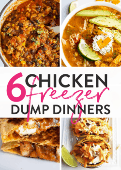 6 chicken freezer dump dinners