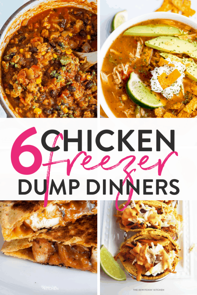 6 chicken freezer dump dinners