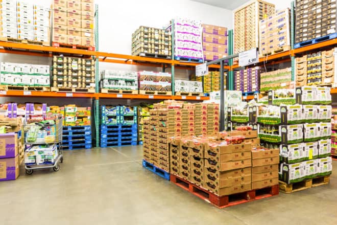 Costco produce aisle