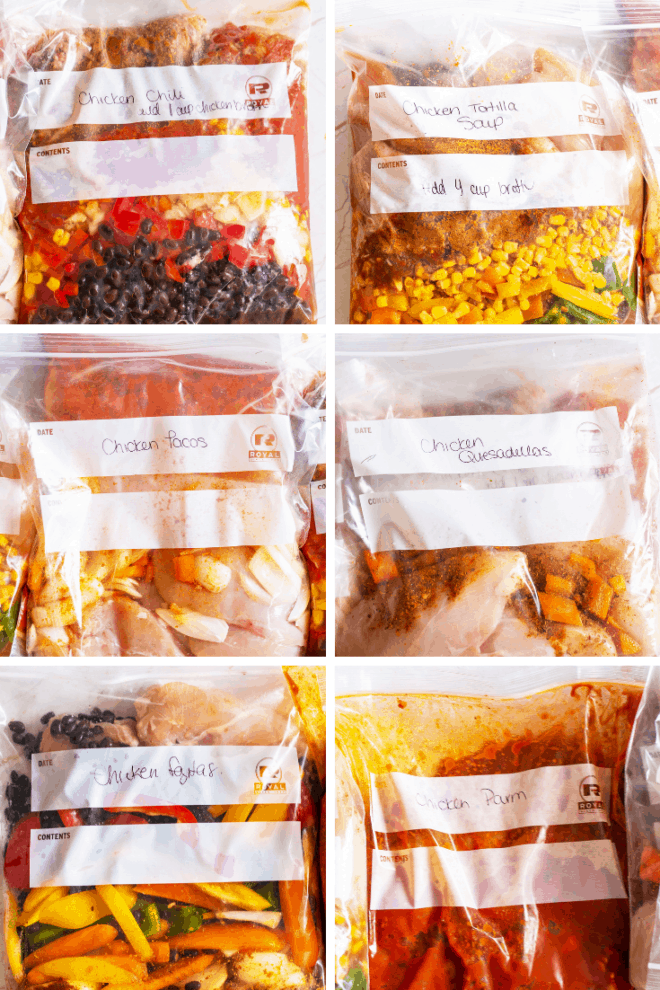 chicken freezer meals