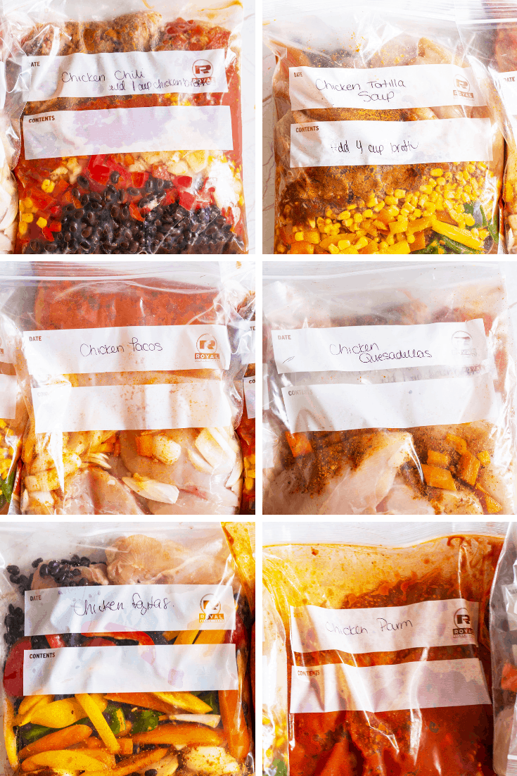 6 Freezer Chicken Dump Dinners | The Bewitchin' Kitchen