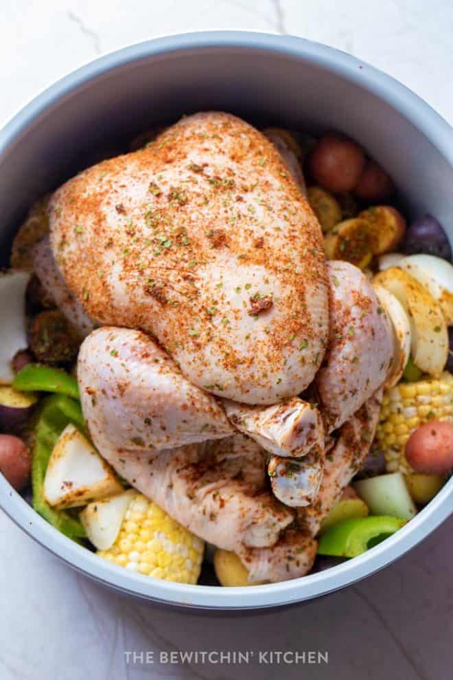 Rotisserie Air Fryer Whole Chicken - Ninja Foodi Whole Chicken