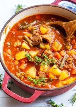 pot roast soup made with leftover roast beef dinner