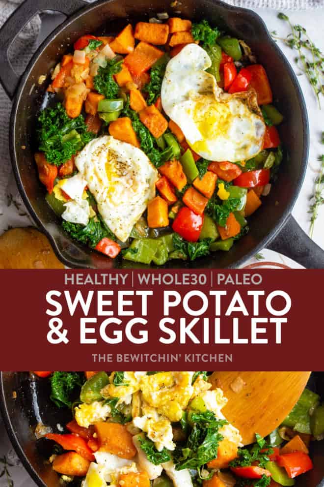 sweet potato egg skillet