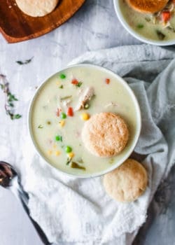 chicken pot pie soup gluten free