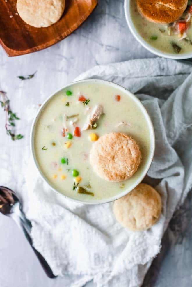 chicken pot pie soup gluten free recipe