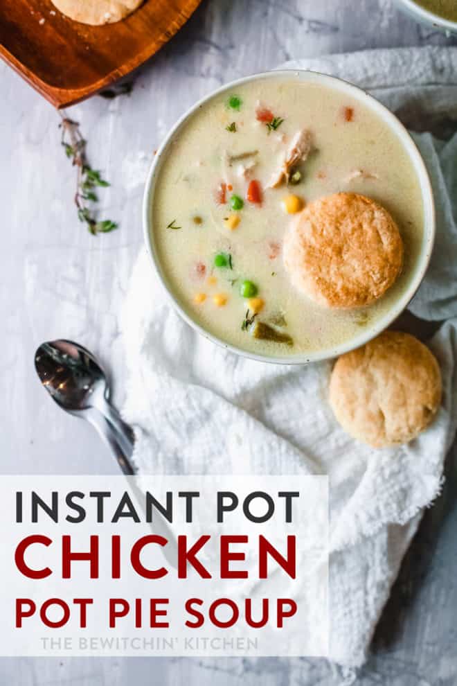 instant pot chicken pot pie soup