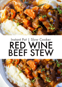 instant pot red wine beef stew