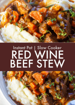 slow cooker red wine beef stew