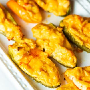 sweet thai chili chicken stuffed poppers