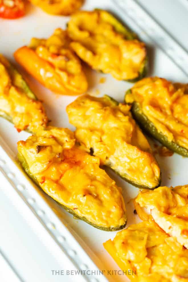 sweet thai chili chicken stuffed poppers