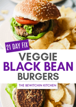 21 Day Fix Veggie Black Bean Burgers