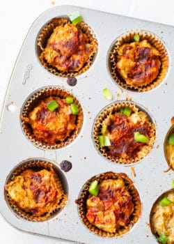 Veggie chicken meatloaf muffins