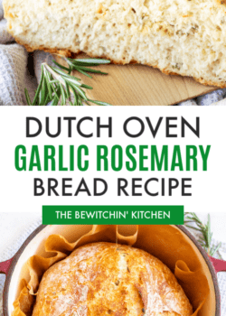 Dutch Oven Garlic Rosemary Bread Recipe