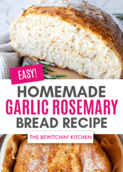 easy homemade garlic rosemary bread recipe