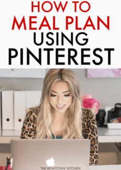 how to meal plan using pinterest