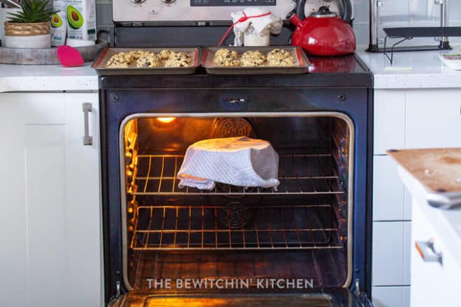 proofing the oven to rise bread