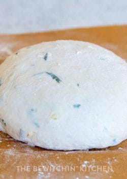 shaping homemade bread