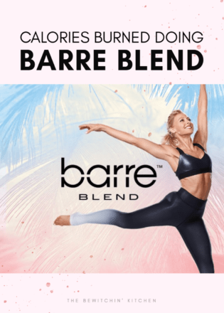 how many calories are burned doing barre blend
