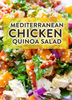 Mediterranean Chicken Quinoa Salad