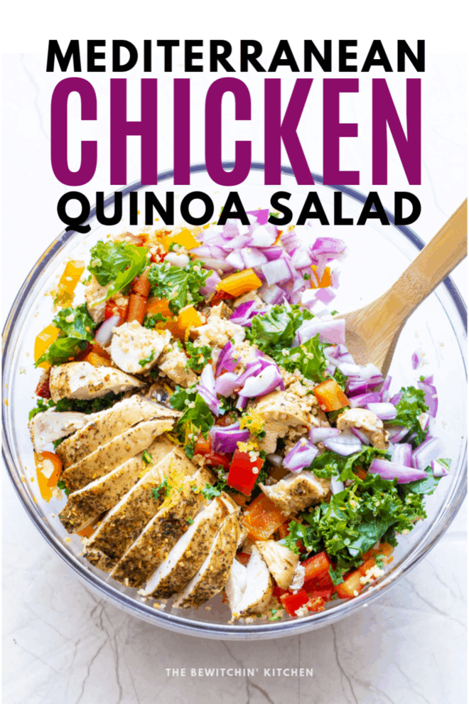 mediterranean chicken quinoa salad