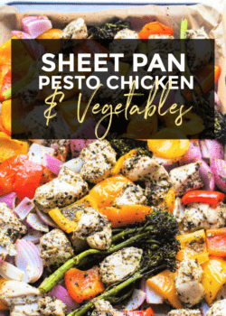 pesto sheet pan chicken