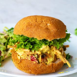 curry chicken salad sandwiches