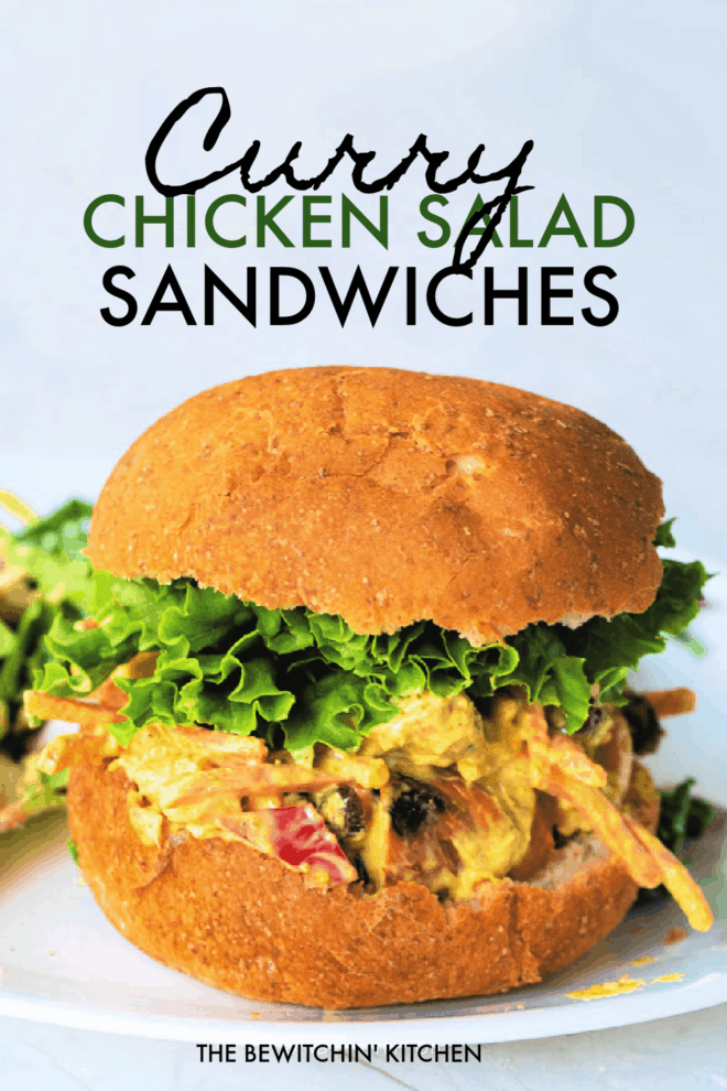 curry chicken salad sandwiches